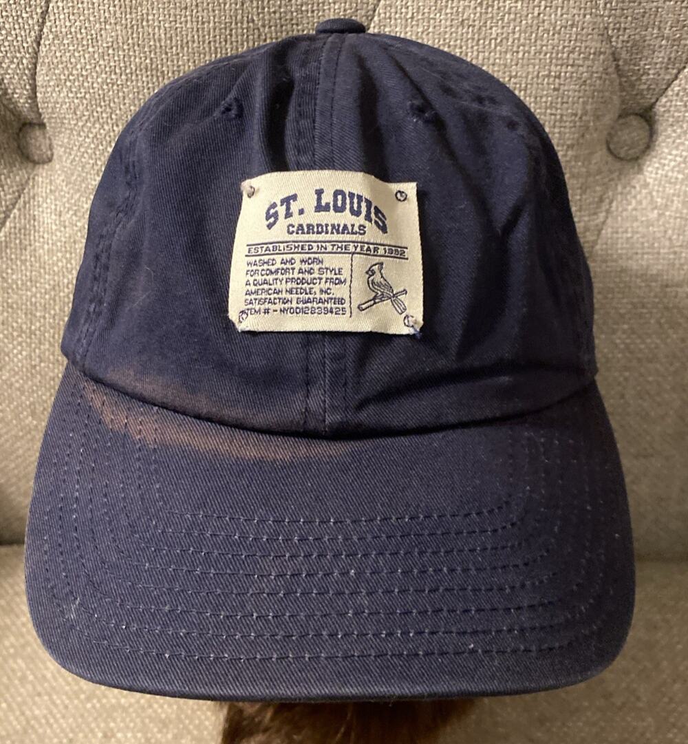 St. Louis Cardinals Blue Throwback American Needle Strap Back Hat Cap Fading